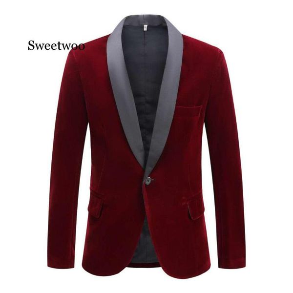 sweetwoo men's autumn winter velvet wine red fashion suit jacket singer slim fit blazer, White;black
sweetwoo men's autumn winter velvet wine red fashion suit jacket singer slim fit blazer, White;black