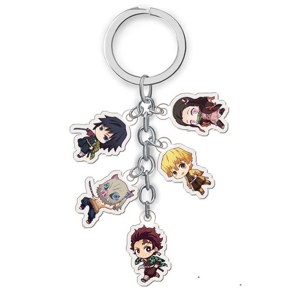 anime demon slayer kimetsu no yaiba keychain cartoon figure acrylic pendent keyring, Silver
anime demon slayer kimetsu no yaiba keychain cartoon figure acrylic pendent keyring, Silver