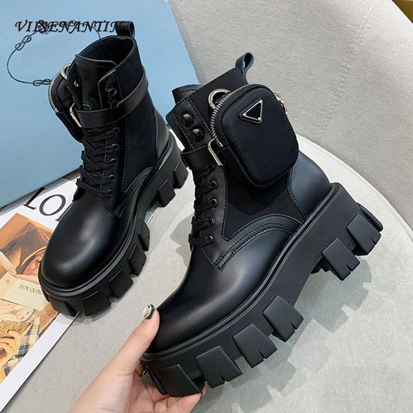 2020 new autumn winter bootie pocket buckle strap motorcycle bota shiny leather patchwork new arrival boots flat platform, Black
2020 new autumn winter bootie pocket buckle strap motorcycle bota shiny leather patchwork new arrival boots flat platform, Black