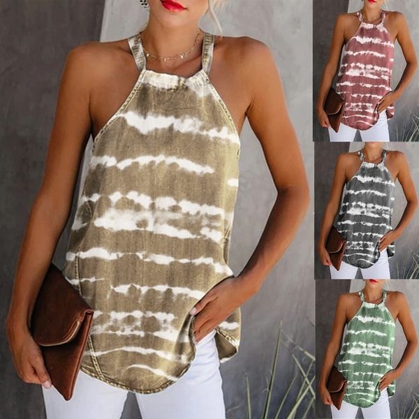 2020 new women's striped tie-dyed sleeveless small 2020 new women's striped tie-dyed sleeveless sling lace lace small sling, Camo
2020 new women's striped tie-dyed sleeveless small 2020 new women's striped tie-dyed sleeveless sling lace lace small sling, Camo