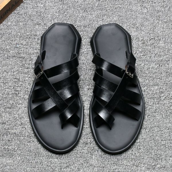 new sandals summer men slipper fashion peep toe casual beach shoes male outdoor flat slippers black white flip flops shoes men
new sandals summer men slipper fashion peep toe casual beach shoes male outdoor flat slippers black white flip flops shoes men