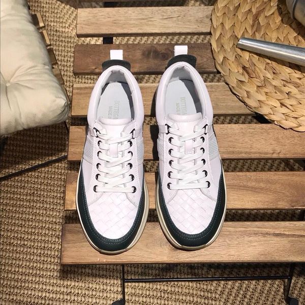 2019p spring leather men's white shoes, comfortable and high shoes, fashion wild sports shoes, original box packaging: 38-44, Black
2019p spring leather men's white shoes, comfortable and high shoes, fashion wild sports shoes, original box packaging: 38-44, Black