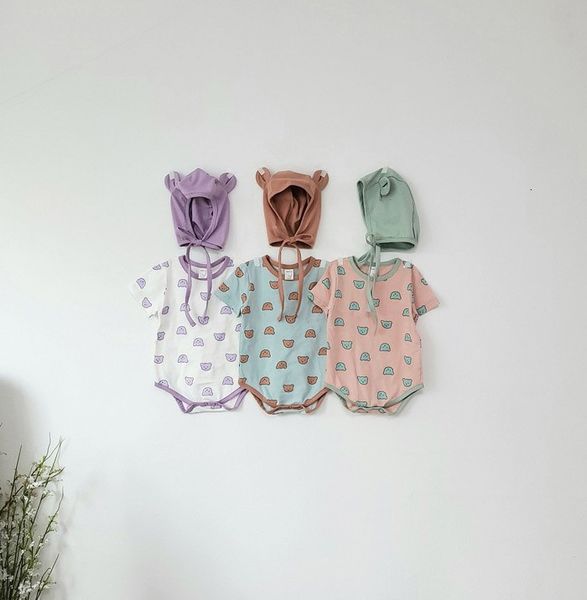 3550 summer new baby kids short sleeve bear printed romper boys and girls overalls children's bodysuit with hat kids outfits, Blue
3550 summer new baby kids short sleeve bear printed romper boys and girls overalls children's bodysuit with hat kids outfits, Blue