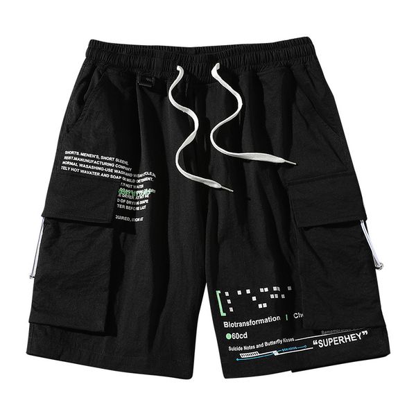 men's shorts 3xl summer safari style men mid elastic waist homme with pockets solid for straight short pants, White;black
men's shorts 3xl summer safari style men mid elastic waist homme with pockets solid for straight short pants, White;black