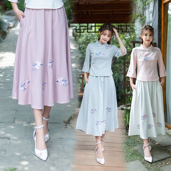 2020 new embroidered hanfu improved skirt fresh sweet a- line skirt embroidery embroidery slimming women's a- line dress 4188, Black
2020 new embroidered hanfu improved skirt fresh sweet a- line skirt embroidery embroidery slimming women's a- line dress 4188, Black