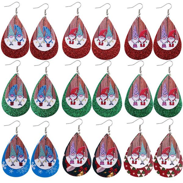 christmas earrings glitter leather layers teardrop earrings santa print father christmas waterdrop earrings for women statement jewelry, Silver
christmas earrings glitter leather layers teardrop earrings santa print father christmas waterdrop earrings for women statement jewelry, Silver
