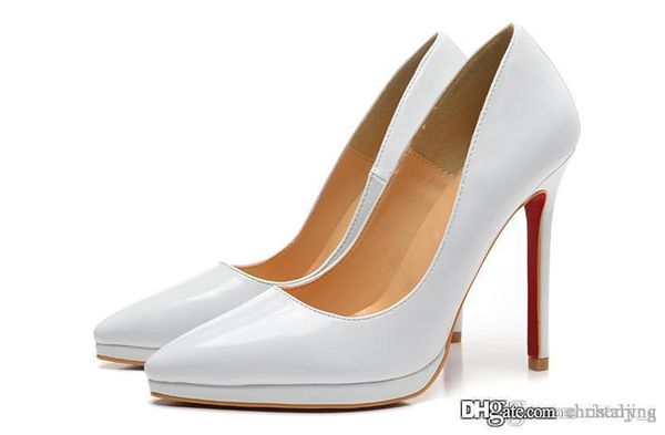 white patent leather pointed red bottom high heels women shoes 12cm high heel ladies female shoes low footwear pumps wedding shoes sexy, Black
white patent leather pointed red bottom high heels women shoes 12cm high heel ladies female shoes low footwear pumps wedding shoes sexy, Black