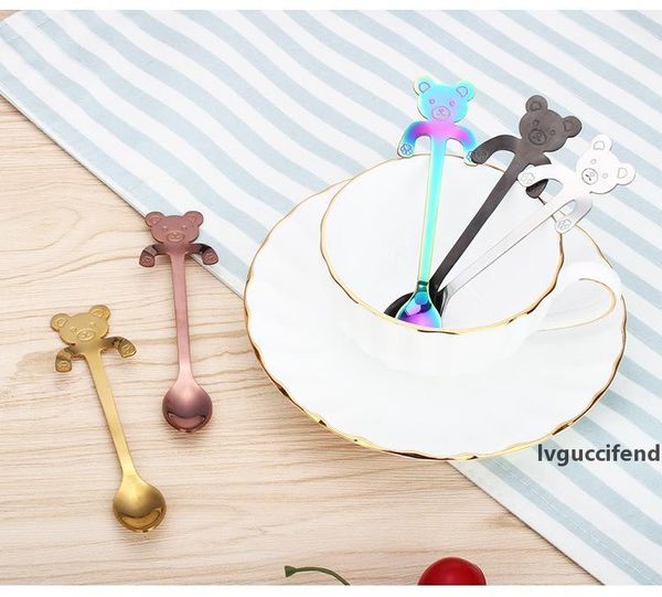 cute cartoon bear spoon 5 colors stainless steel kid spoon creative bear handle hanging cup spoons
cute cartoon bear spoon 5 colors stainless steel kid spoon creative bear handle hanging cup spoons