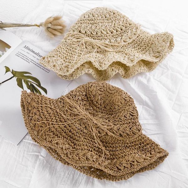 women foldable crochet knit straw lace tie large brim hat sun protection sunhat outdoor streetwear summer beach cap gift, Blue;gray
women foldable crochet knit straw lace tie large brim hat sun protection sunhat outdoor streetwear summer beach cap gift, Blue;gray