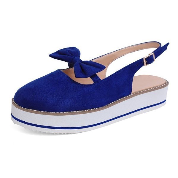 sandals cross border single shoes women's summer 2021 large size bow suede round head thick bottom one button, Black
sandals cross border single shoes women's summer 2021 large size bow suede round head thick bottom one button, Black