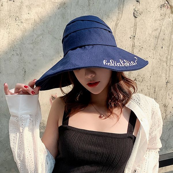 summer korean style all-match big edge empty sun folding face sun for female hat female hat travel, Blue;gray
summer korean style all-match big edge empty sun folding face sun for female hat female hat travel, Blue;gray