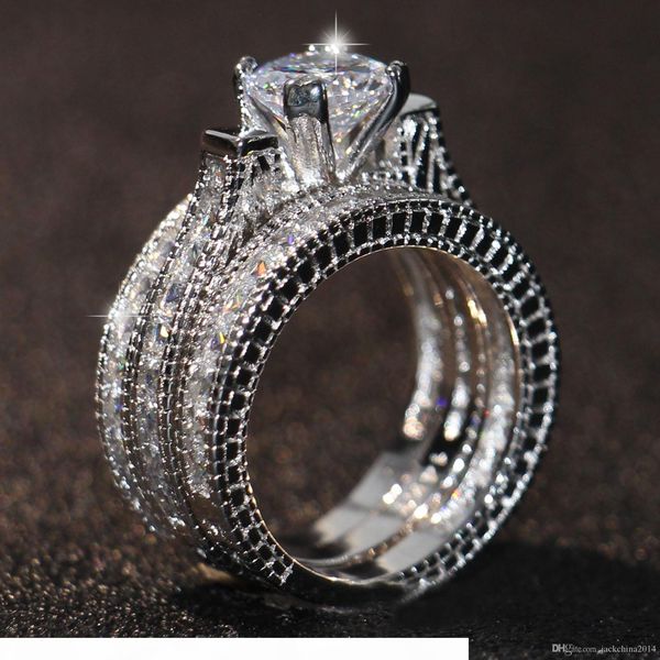Free shipping Hot sale Engagement Topaz Simulated Diamond Diamonique 14KT White Gold Filled 3 Wedding women Ring Sets gift Size 5-11
Free shipping Hot sale Engagement Topaz Simulated Diamond Diamonique 14KT White Gold Filled 3 Wedding women Ring Sets gift Size 5-11