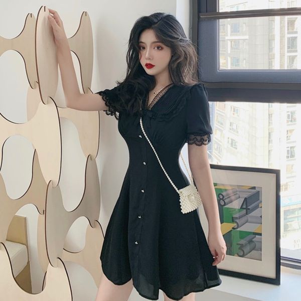 nana fashion womens dress french lace dress v-neck waist skirt 2020 new summer fashion fashion, White;black
nana fashion womens dress french lace dress v-neck waist skirt 2020 new summer fashion fashion, White;black
