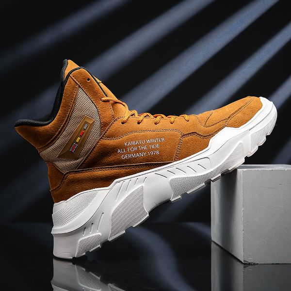 2020 new thick sole boots for men shoes autumn high-suede leather ankle boots light breathable men outdoor walking sneakers, Black
2020 new thick sole boots for men shoes autumn high-suede leather ankle boots light breathable men outdoor walking sneakers, Black