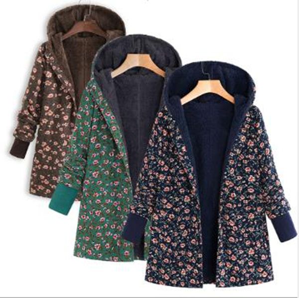wholesale fashion winter new style women's ethnic style small floral and velvet hooded sweater warm jacket, Black
wholesale fashion winter new style women's ethnic style small floral and velvet hooded sweater warm jacket, Black