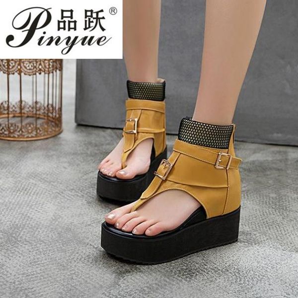 women sandals gladiator genuine leather buckle strap rivet black platform high bottom gothic designer flats heel ladies shoes
women sandals gladiator genuine leather buckle strap rivet black platform high bottom gothic designer flats heel ladies shoes