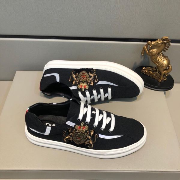 2019t new trend embroidered casual shoes, men's platform low-shoes, fashion sports shoes, original box packaging: 38-4411, Black
2019t new trend embroidered casual shoes, men's platform low-shoes, fashion sports shoes, original box packaging: 38-4411, Black