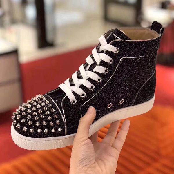 sneakers high black glitter men's designer red bottom shoes men casual fla outdoor driving shoes
sneakers high black glitter men's designer red bottom shoes men casual fla outdoor driving shoes