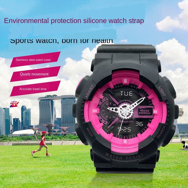 ins net electron electron red male and female students sports electronic watch korean style simple fashion couple watch sports, Blue
ins net electron electron red male and female students sports electronic watch korean style simple fashion couple watch sports, Blue