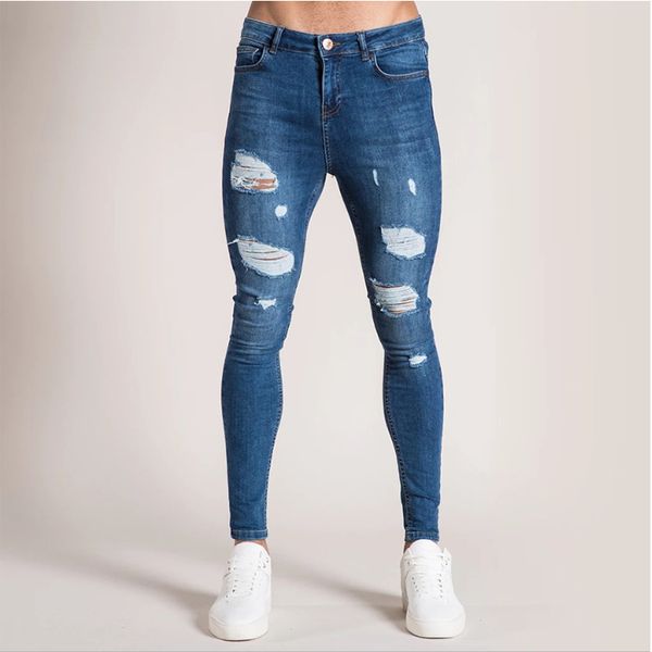 kenntrice mens solid color homens jeans 2020 new fashion slim pencil pants casual hole design streetwear ripped jeans for men, Blue
kenntrice mens solid color homens jeans 2020 new fashion slim pencil pants casual hole design streetwear ripped jeans for men, Blue