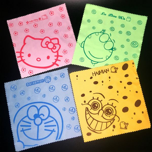 new ultra-fine fiber glasses cartoon character children cartoon glasses cloth double-sided suede wiping cloth, Blue
new ultra-fine fiber glasses cartoon character children cartoon glasses cloth double-sided suede wiping cloth, Blue