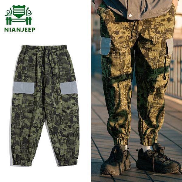hip hop full printed casual pants reflective patchwork loose streetwear men's sweatpants cotton joggers male harajuku trousers, Black
hip hop full printed casual pants reflective patchwork loose streetwear men's sweatpants cotton joggers male harajuku trousers, Black