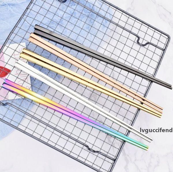 304 stainless steel chopsticks 5 colors square chopsticks high grade flatware home l simple style tableware lxl1209
304 stainless steel chopsticks 5 colors square chopsticks high grade flatware home l simple style tableware lxl1209