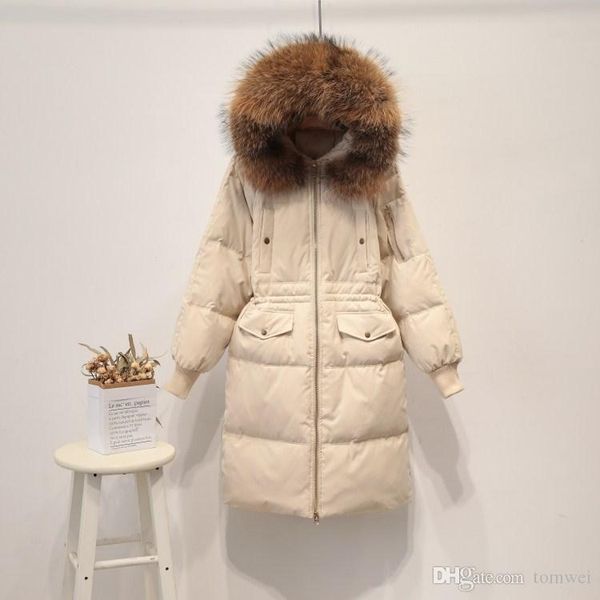 winter jacket women long down coat raccoon fur hooded snow down parkas windbreaker thick wame outwear 2018 high quality, Black
winter jacket women long down coat raccoon fur hooded snow down parkas windbreaker thick wame outwear 2018 high quality, Black