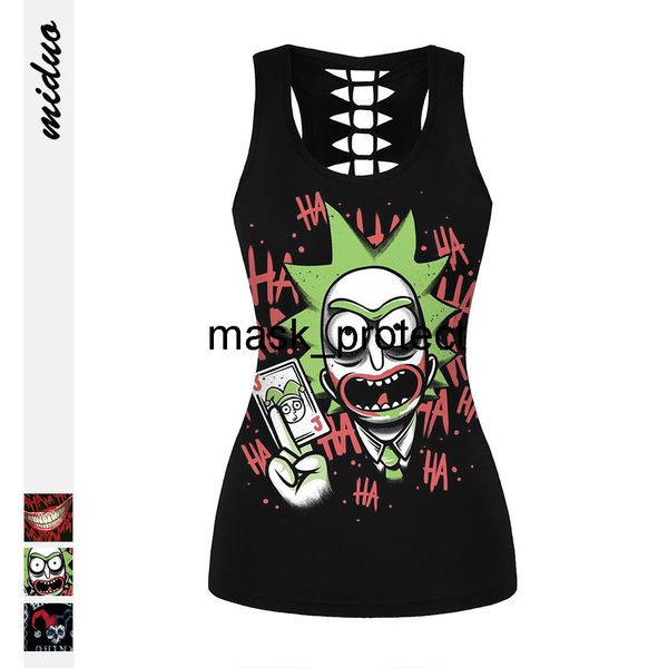 summer new product ricky and moti digital printing i-type vest slim base shirt women's beautiful back, White
summer new product ricky and moti digital printing i-type vest slim base shirt women's beautiful back, White