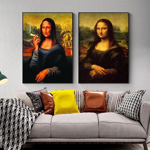 funny mona lisa drink and smoking posters wall art canvas print pictures da vinci famous paintings for home living room decor
funny mona lisa drink and smoking posters wall art canvas print pictures da vinci famous paintings for home living room decor