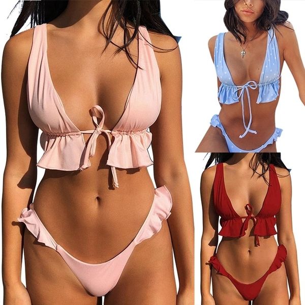 summer polka dot bikinis beach bathing suit ruffle push up biquini letter brazilian bikini set bather swimwear women swimsuit, White;black
summer polka dot bikinis beach bathing suit ruffle push up biquini letter brazilian bikini set bather swimwear women swimsuit, White;black
