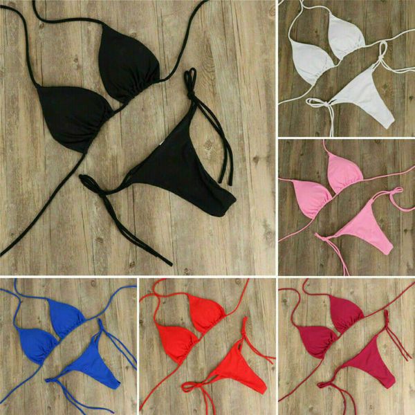 women summer beachwear micro bikini set tie side g string thong swimwear drop shipping good quality, White;black
women summer beachwear micro bikini set tie side g string thong swimwear drop shipping good quality, White;black