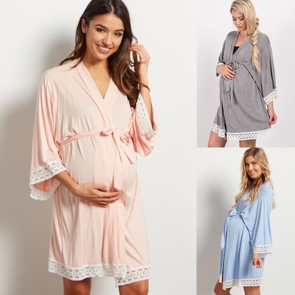 solid color maternity clothes stitching cropped sleeve maternity clothes pajamas lace pajamaslace cardigan nursing gown pajamas, Black;gray
solid color maternity clothes stitching cropped sleeve maternity clothes pajamas lace pajamaslace cardigan nursing gown pajamas, Black;gray