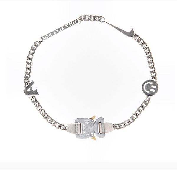 2020 1017 alyx studio logo metal chain necklace bracelet belts men women hip hop outdoor street accessories festival gifts, Silver
2020 1017 alyx studio logo metal chain necklace bracelet belts men women hip hop outdoor street accessories festival gifts, Silver