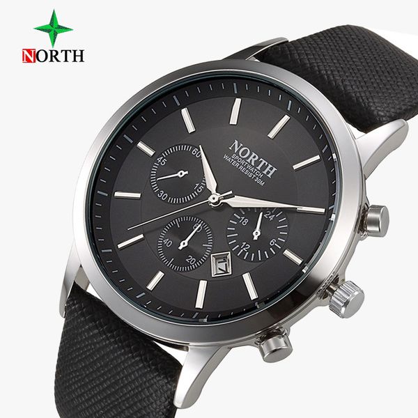 north brand fashion black men watch classic casual calendar quartz man business casual sport clock unique men's gift wristwatch, Slivery;brown
north brand fashion black men watch classic casual calendar quartz man business casual sport clock unique men's gift wristwatch, Slivery;brown