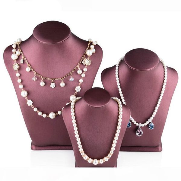 high-grade pu leather pendant necklace holder jewelry display stand rack props neck model mannequin, Khaki
high-grade pu leather pendant necklace holder jewelry display stand rack props neck model mannequin, Khaki