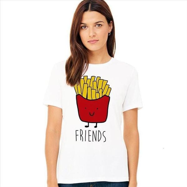 tees burger and fries summer short sleeve matching clothes bff t shirt women friends mejores amigas camisetas, White
tees burger and fries summer short sleeve matching clothes bff t shirt women friends mejores amigas camisetas, White