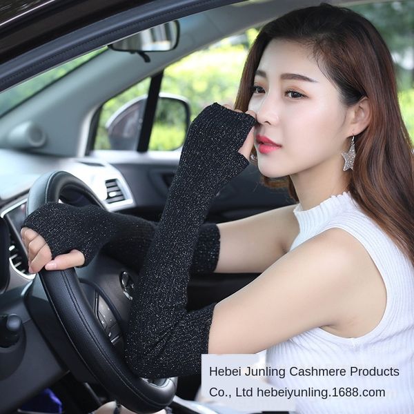 yupxa 2019 autumn and winter new cashmere long gloves gloves wool women's solid color long sleeve half finger wool thickened lengthened
yupxa 2019 autumn and winter new cashmere long gloves gloves wool women's solid color long sleeve half finger wool thickened lengthened
