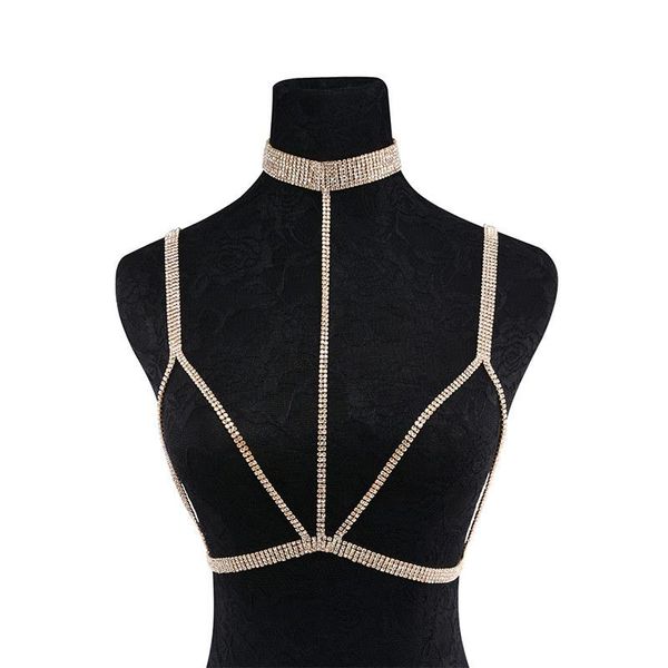 women crystal bra bikini body chain summer beach rhinestones necklace chain body jewelry woemn statement body accessories t200508
women crystal bra bikini body chain summer beach rhinestones necklace chain body jewelry woemn statement body accessories t200508
