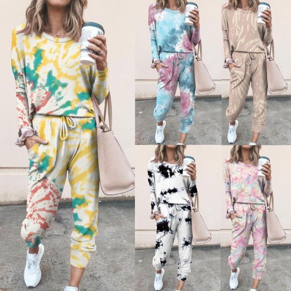 40# women two-piece sets casual home sleepwear tie-dye long sleeves sweatpant and casual blouse two piece set women tracksuit, Gray
40# women two-piece sets casual home sleepwear tie-dye long sleeves sweatpant and casual blouse two piece set women tracksuit, Gray