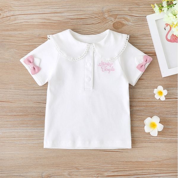 girls pure color simple t-shirt short-sleeved sailor t-shirt headdress headdress collar bow children's fashion all-match, Blue
girls pure color simple t-shirt short-sleeved sailor t-shirt headdress headdress collar bow children's fashion all-match, Blue