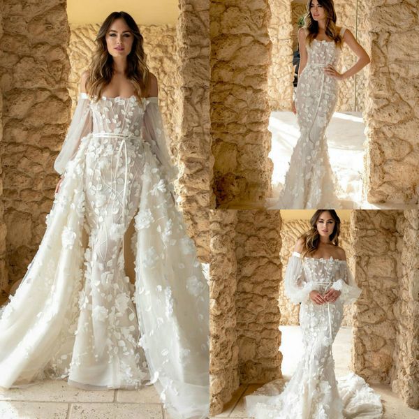 2020 luxurious wedding dresses off shoulder appliques lace mermaid bridal gowns custom made detachable train wedding dress robes de mariée, White
2020 luxurious wedding dresses off shoulder appliques lace mermaid bridal gowns custom made detachable train wedding dress robes de mariée, White