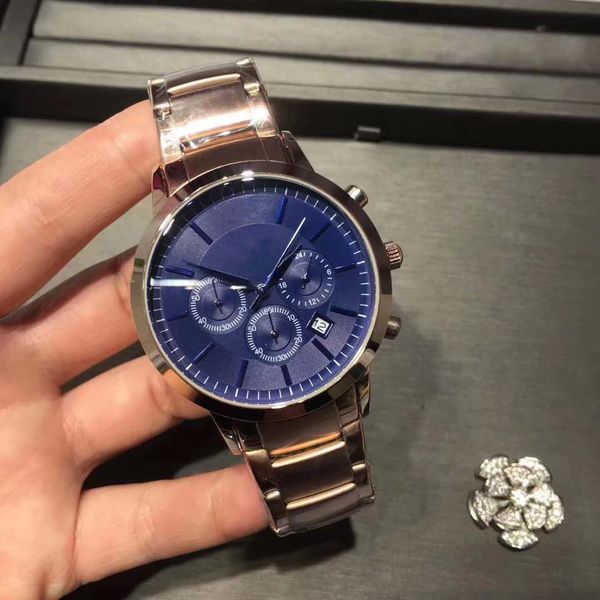 2020 six needle series luxury mens watches all dials work little needle run seconds quartz watch designer watches arma brand steel strap, Slivery;brown
2020 six needle series luxury mens watches all dials work little needle run seconds quartz watch designer watches arma brand steel strap, Slivery;brown