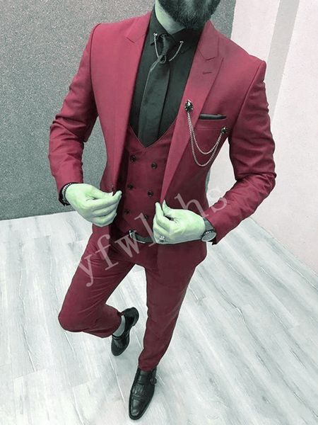 красивый one button groomsmen пик нагрудные groom tuxedos мужские костюмы свадебные / выпускной вечер / ужин шафер blazer (куртка + штаны, Black;gray
красивый one button groomsmen пик нагрудные groom tuxedos мужские костюмы свадебные / выпускной вечер / ужин шафер blazer (куртка + штаны, Black;gray