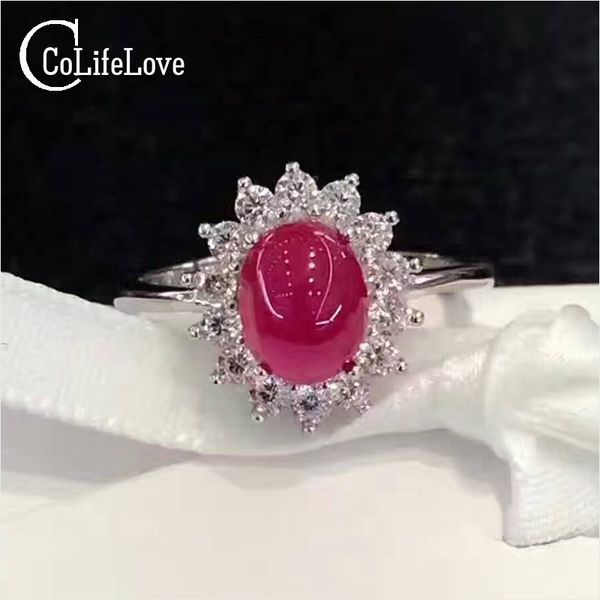 classic silver ruby ring 5mm * 7mm natural heated ruby sivler ring solid 925 silver for wedding romantic gift for girl, Golden;silver 
classic silver ruby ring 5mm * 7mm natural heated ruby sivler ring solid 925 silver for wedding romantic gift for girl, Golden;silver