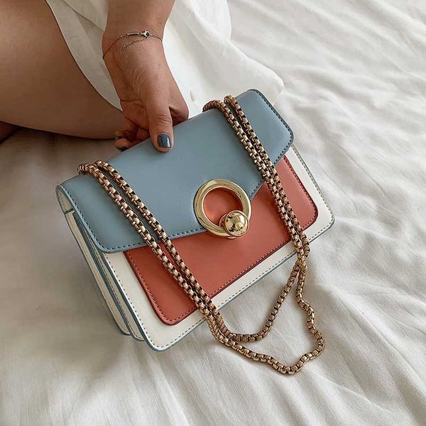 contrast color pu leather crossbody bags for women 2020 chain design shoulder messenger handbags summer travel flap bag
contrast color pu leather crossbody bags for women 2020 chain design shoulder messenger handbags summer travel flap bag