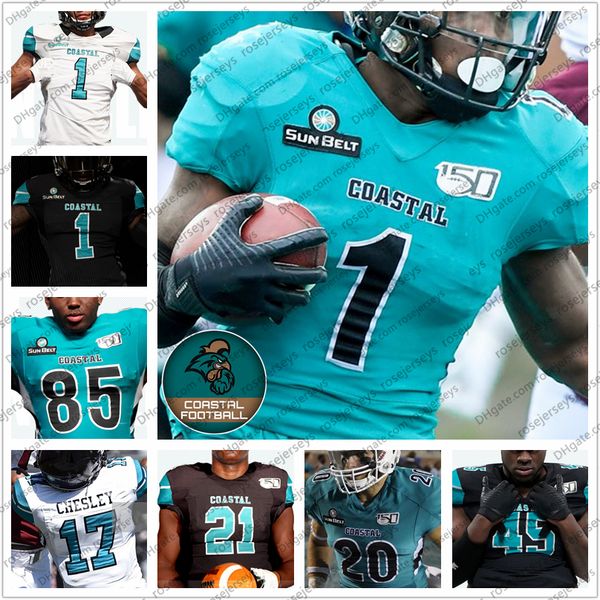 custom 2020 coastal carolina football #1 cj marable 6 jaivon heiligh 12 bryce carpenter 19 ky'jon tyler men youth kid jerseys 4xl, Black
custom 2020 coastal carolina football #1 cj marable 6 jaivon heiligh 12 bryce carpenter 19 ky'jon tyler men youth kid jerseys 4xl, Black