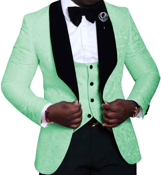 turquoise mens suits 3 pieces floral jacquard black shawl lapel groomsmen tuxedos for wedding suits men (blazer+vest+pants, White;black
turquoise mens suits 3 pieces floral jacquard black shawl lapel groomsmen tuxedos for wedding suits men (blazer+vest+pants, White;black