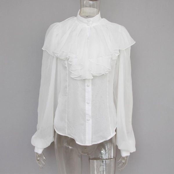 vintage ruffles white puff long sleeve blouse autumn winter elegant office ladies chiffion sheer slim black shirts
vintage ruffles white puff long sleeve blouse autumn winter elegant office ladies chiffion sheer slim black shirts