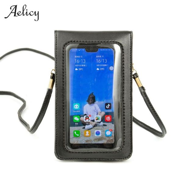 aelicy leather straddle screen mobile phone bag transparent touch screen retro simple mobile phone bag women chain messenger
aelicy leather straddle screen mobile phone bag transparent touch screen retro simple mobile phone bag women chain messenger